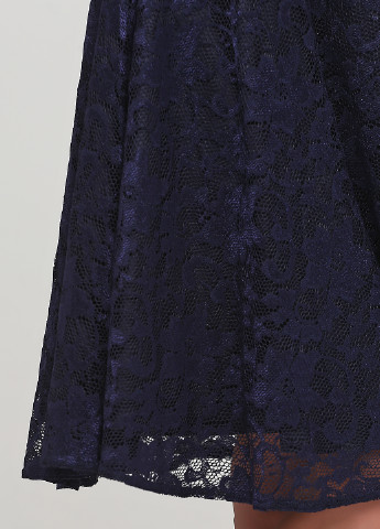 Темно-синя кежуал сукня кльош Ashley Brooke однотонна