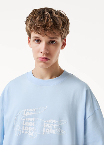 Голубая футболка Lacoste