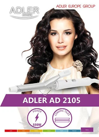 Плойка для волос AD-2105 20 Вт Adler (253854427)