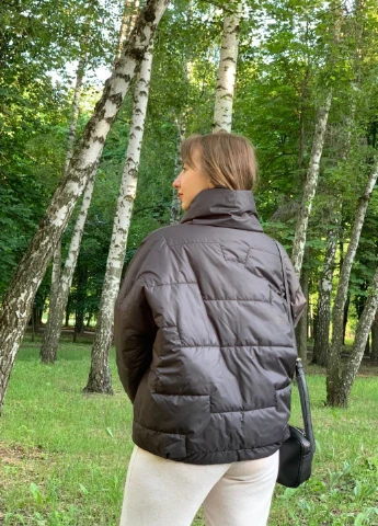 Чорна демісезонна курка KTL&Kattaleya