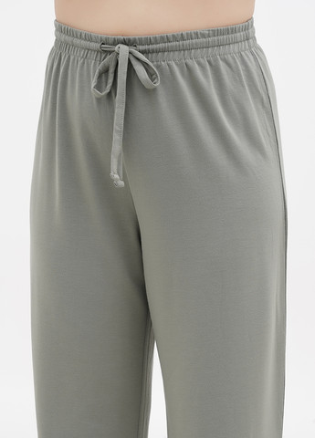Оливковые кэжуал демисезонные прямые брюки H&M