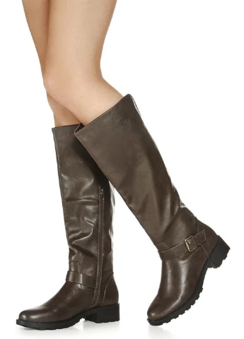 Осенние сапоги JustFab с пряжкой