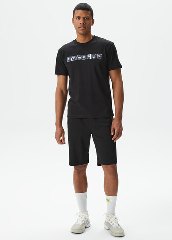 Чорна футболка Lacoste