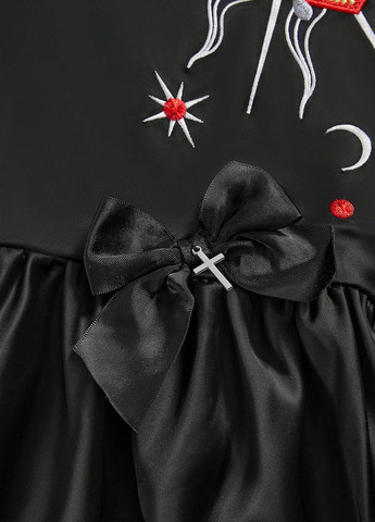 Черное коктейльное, кэжуал платье с юбкой-солнце, платье-майка SHEIN сердечки