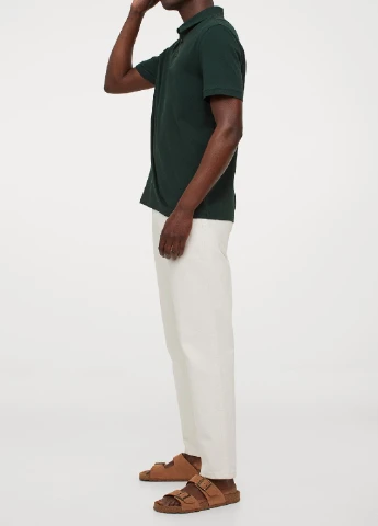Темно-зеленая футболка H&M