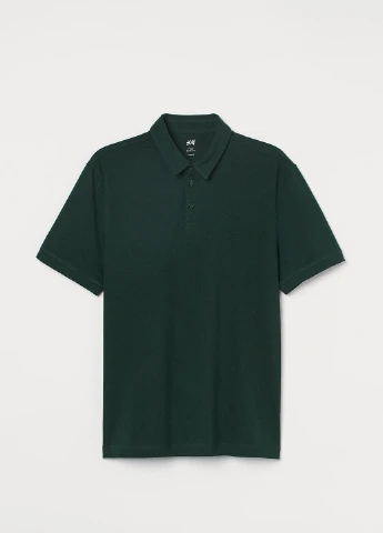 Темно-зеленая футболка H&M