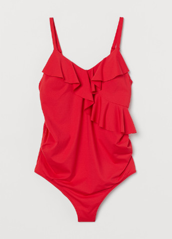 Красный летний купальник для беременных майо H&M