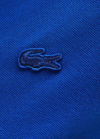 Синее кэжуал платье поло Lacoste однотонное