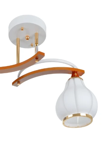 Люстра LK-681S/2 E27 WH+FG Brille (186800018)