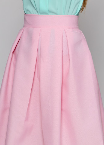 Розовая кэжуал однотонная юбка Gator миди