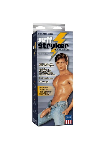 Фаллоимитатор Jeff Stryker White - ULTRASKYN, диаметр 5,4см, Vac-U-Lock Doc Johnson (254151706)