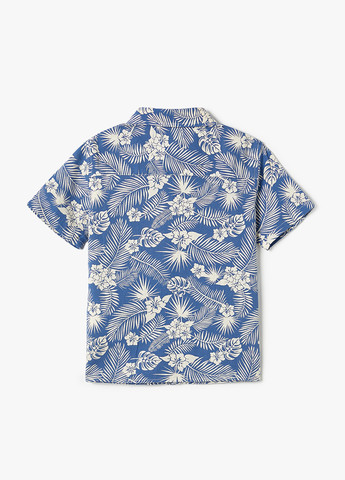 Светло-синяя кэжуал рубашка с цветами KOTON
