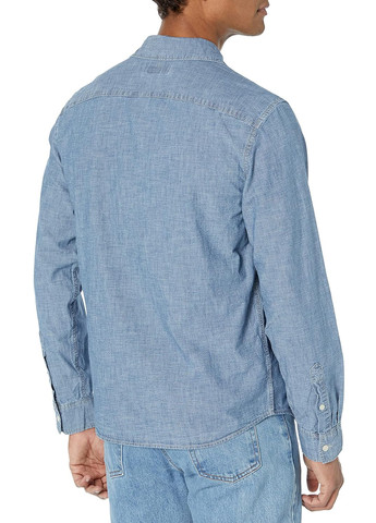Темно-голубой кэжуал рубашка меланж Gap