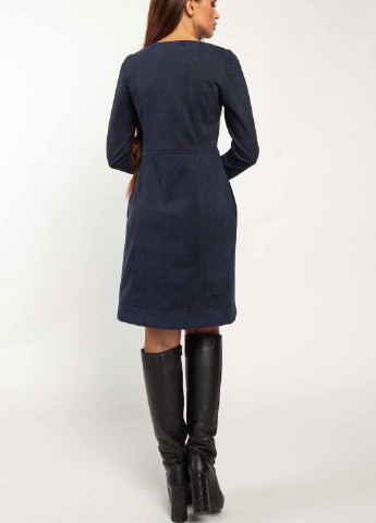 Синее кэжуал платье дидиан пл 2220 темно-синий Ри Мари однотонное