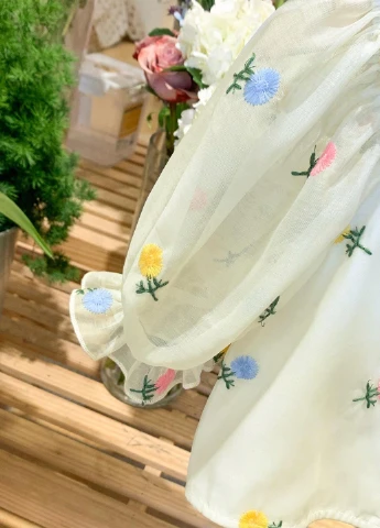 Комбинированный летний костюм (блуза, юбка) SHEIN