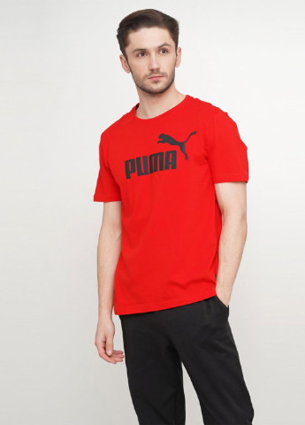 Червона футболка Puma Essentials Tee
