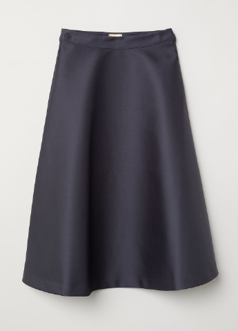 Темно-серая однотонная юбка H&M
