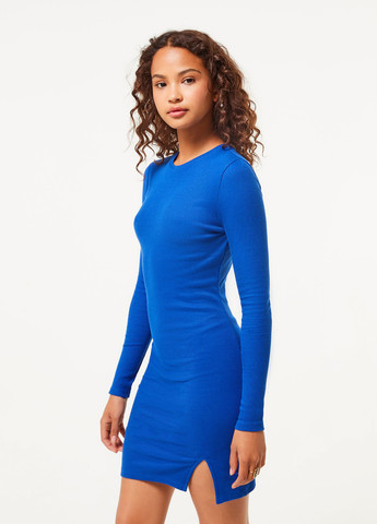 Синее кэжуал платье силуэтная Jennyfer однотонное