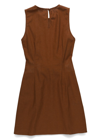 Коричневое кэжуал платье а-силуэт PrettyLittleThing однотонное