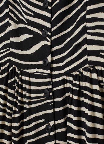 Комбинированное кэжуал платье H&M зебра