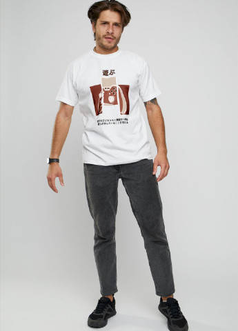 Белая футболка мужская YAPPI