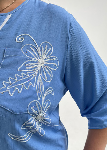 Блакитна блуза Grandi