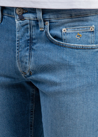 Голубые демисезонные голубые джинсы skinny Siviglia