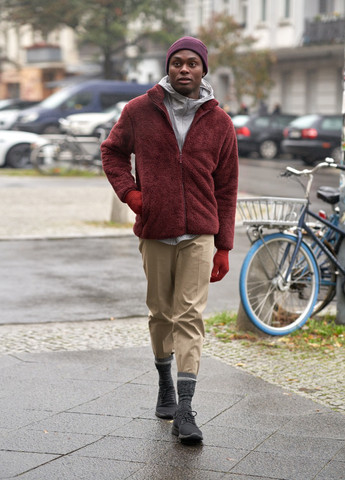 Бордова демісезонна куртка Uniqlo