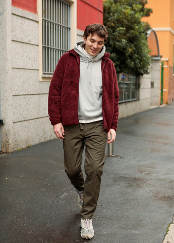 Бордова демісезонна куртка Uniqlo