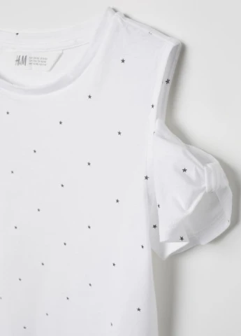 Біла літня футболка H&M