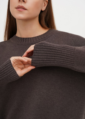 Серо-коричневый демисезонный свитер джемпер ESSME