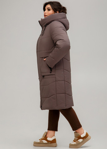 Серо-коричневая зимняя куртка A'll Posa