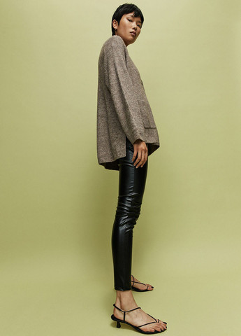 Черные демисезонные леггинсы H&M