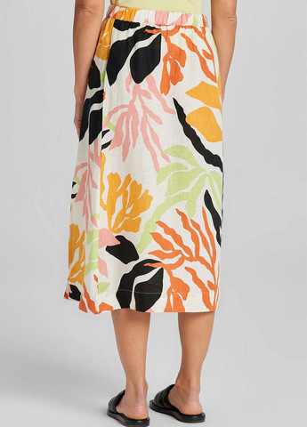 Желтая кэжуал с рисунком юбка Gant