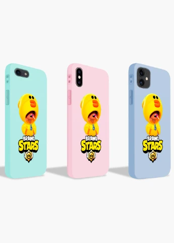 Чохол силіконовий Apple Iphone 7 plus Леон Качка Курча Бравл Старс (Leon Sally Brawl Stars) (17364-1020) MobiPrint (219284633)