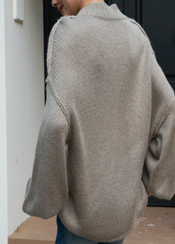 Светло-коричневый демисезонный кардиган SHEIN