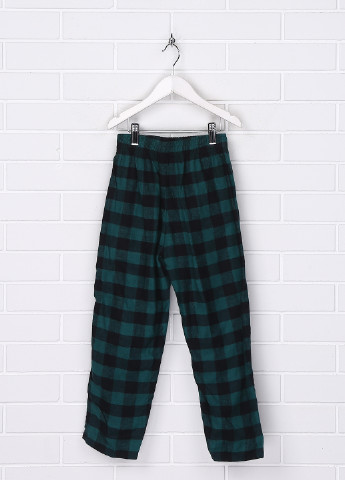 Зеленые кэжуал демисезонные брюки прямые No Brand