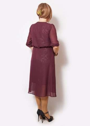 Фіолетова кежуал сукня LibeAmore з орнаментом