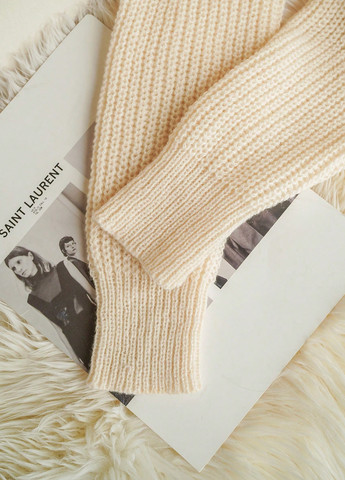 Кремовый демисезонный свитер SHEIN