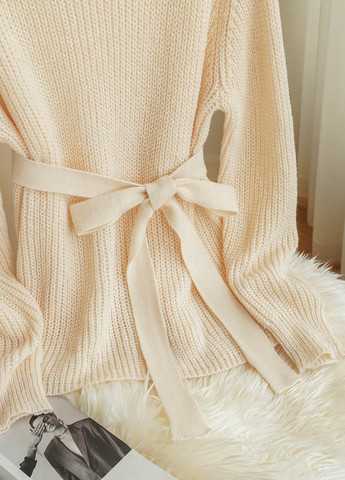 Кремовый демисезонный свитер SHEIN