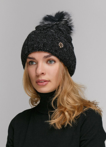 Зимова жіноча тепла шапка на флісовій підкладці 550802 Merlini (249643202)