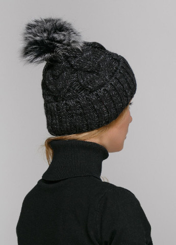 Зимняя теплая женская шапка на флисовой подкладке 550802 Merlini (249643202)