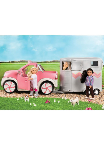 Аксесуар для ляльки Джип рожевий з FM радіо (LO37033Z) Lori (254065766)