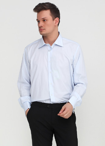 Светло-голубой классическая рубашка однотонная Romano Botta с длинным рукавом