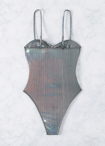 Комбінований літній купальник суцільний SHEIN