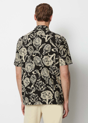 Черная кэжуал рубашка с цветами Marc O'Polo