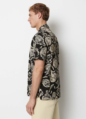 Черная кэжуал рубашка с цветами Marc O'Polo