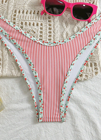 Комбинированный летний купальник (лиф, трусики) бикини, халтер, раздельный SHEIN