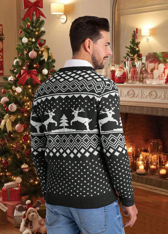 Черно-белый зимний джемпер джемпер SHEIN