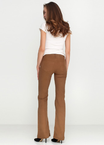 Горчичные кэжуал демисезонные прямые брюки Zara